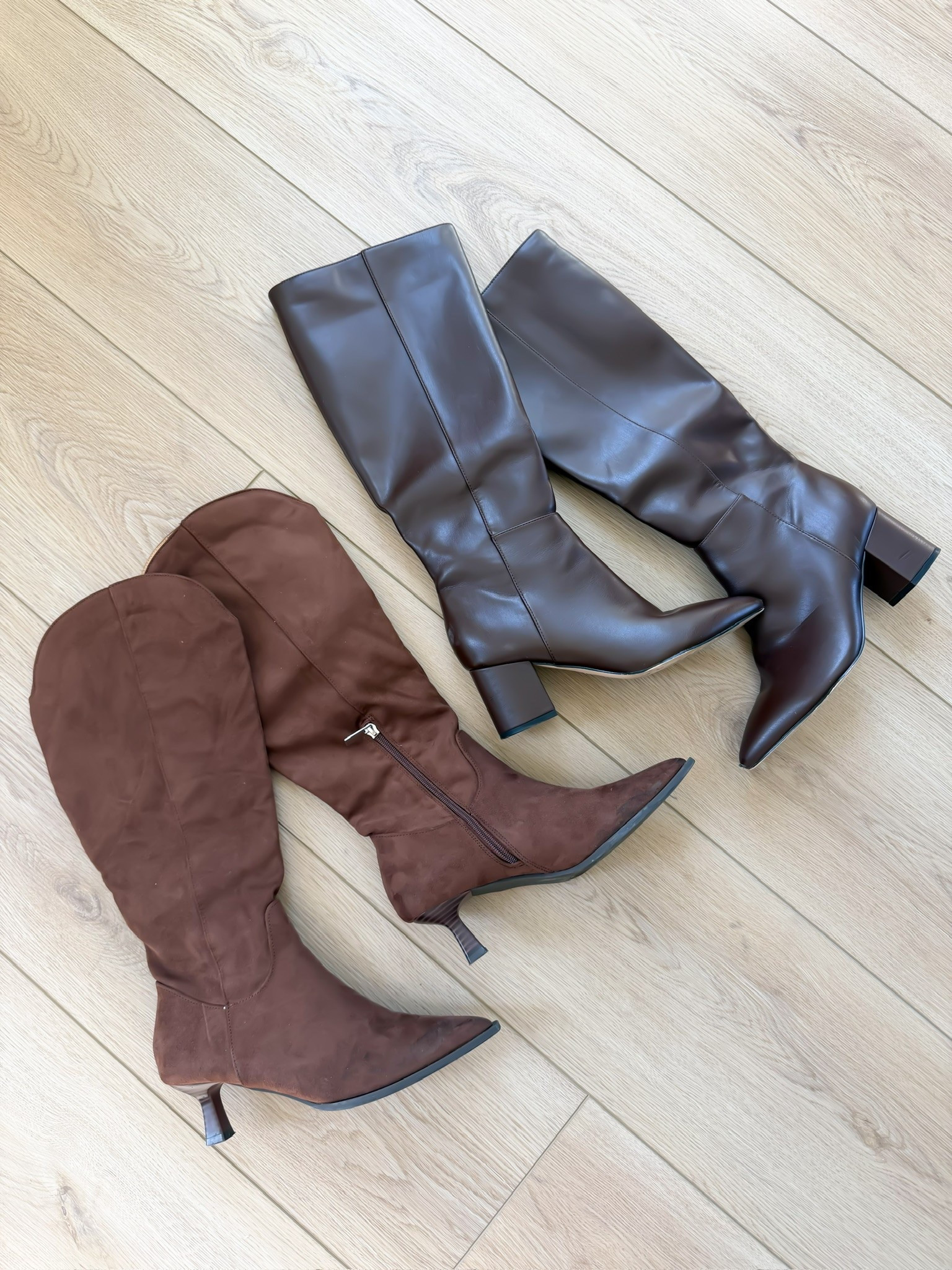 two of my favorite pair of boots from last fall that are so comfy and go with everything! already reached for them multiple times this season now too! 🙌🍂