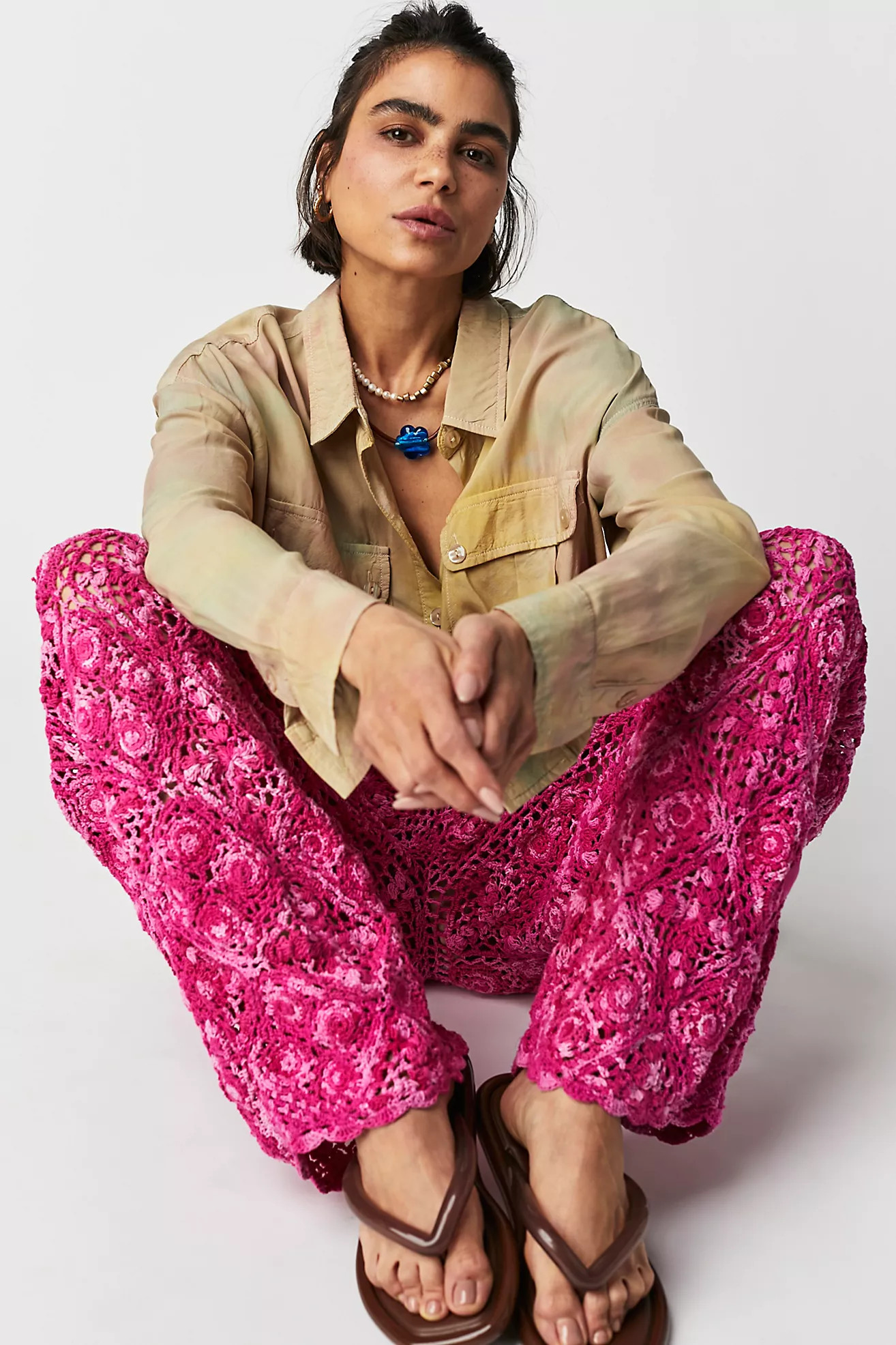 Soana Crochet Trousers | Free People (Global - UK&FR Excluded)