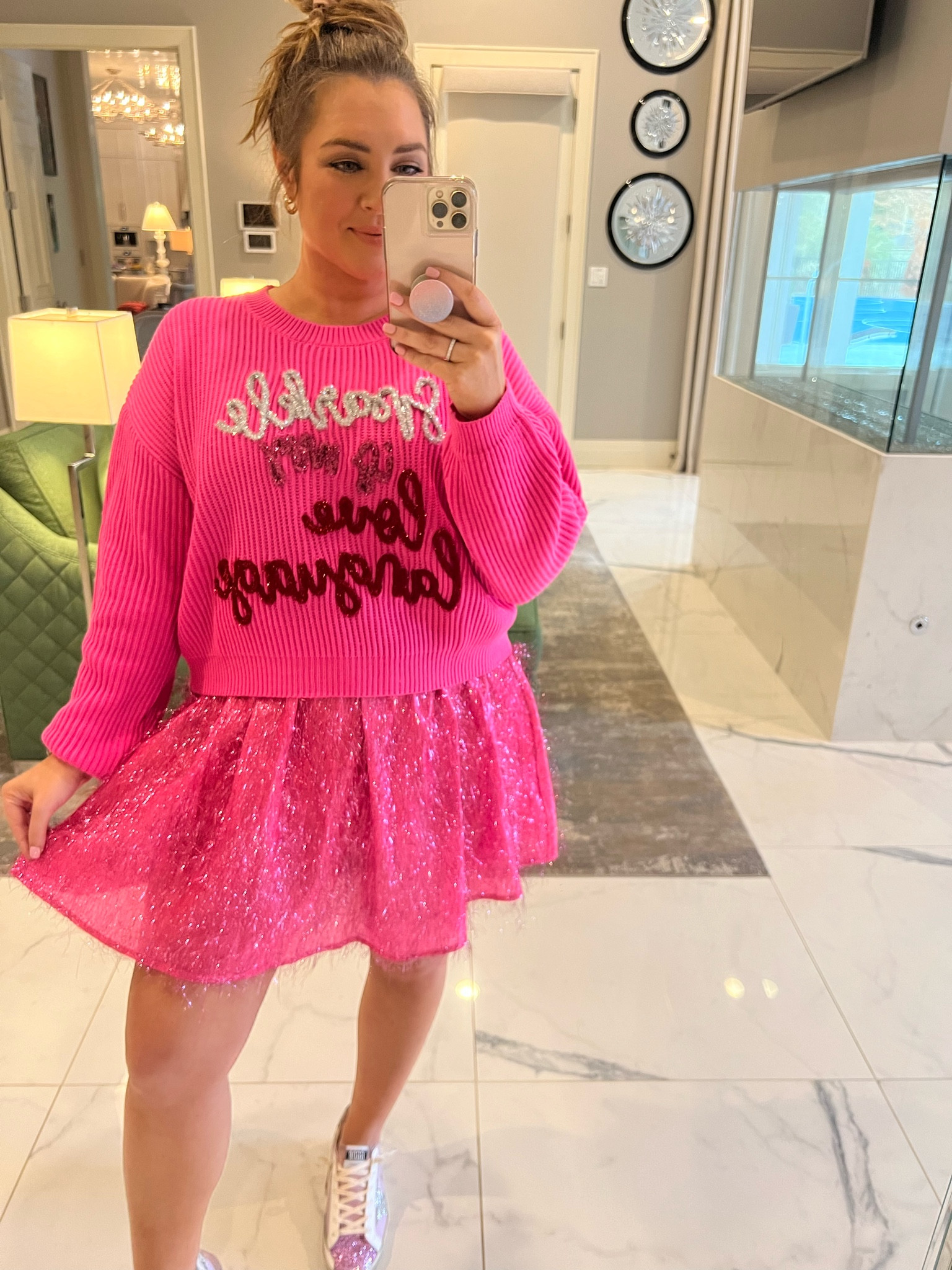 Queen of sparkles valentines sweater and skort. 

#LTKSeasonal