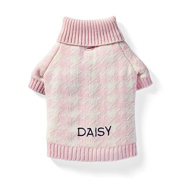 Houndstooth Knit Dog Sweater | Mark and Graham