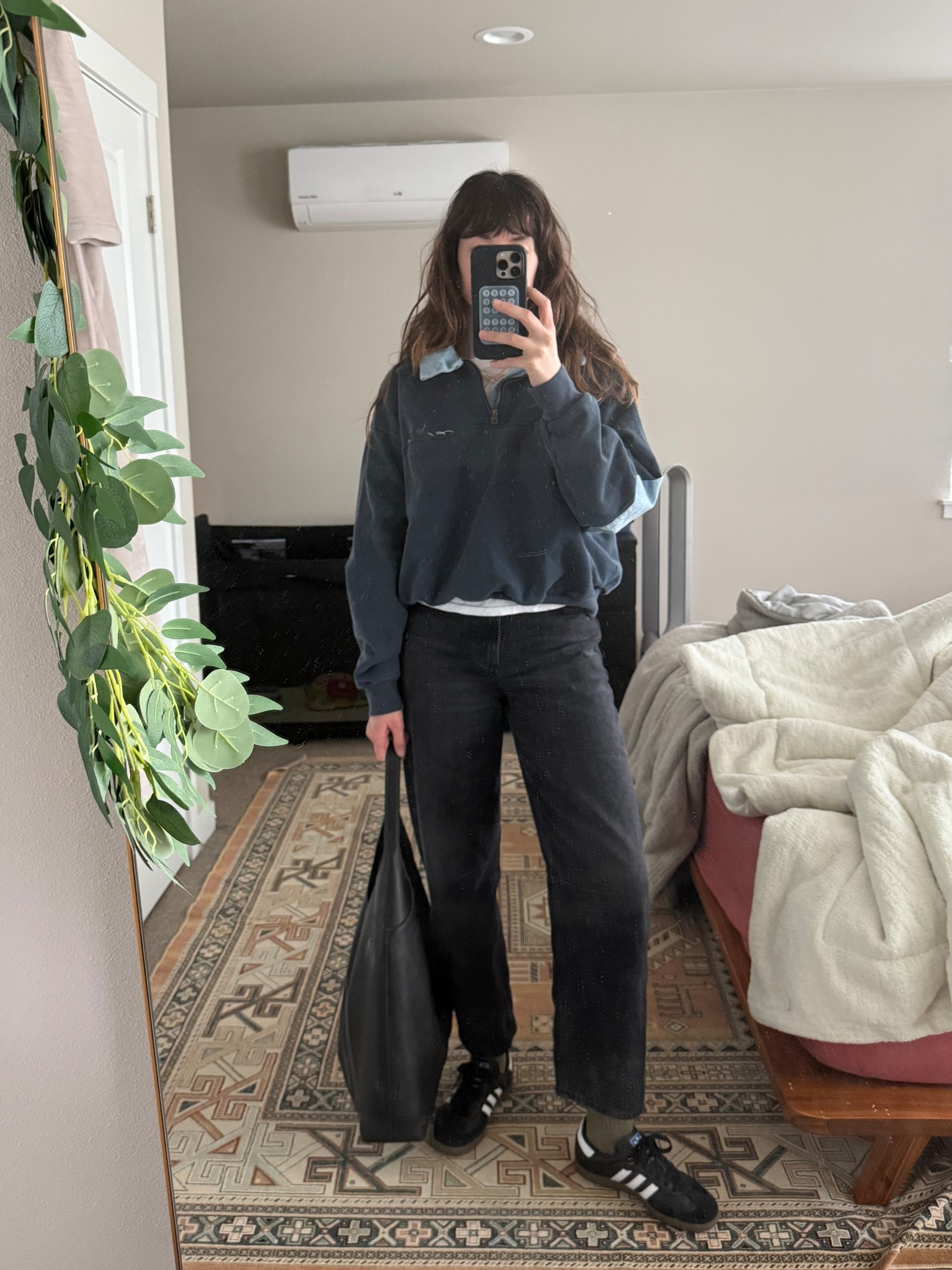 3.20 work from home outfit of the day! Denim collar polo is from Elwood, but sold out and not sure it’ll restock!

#LTKItBag #LTKShoeCrush #LTKWorkwear