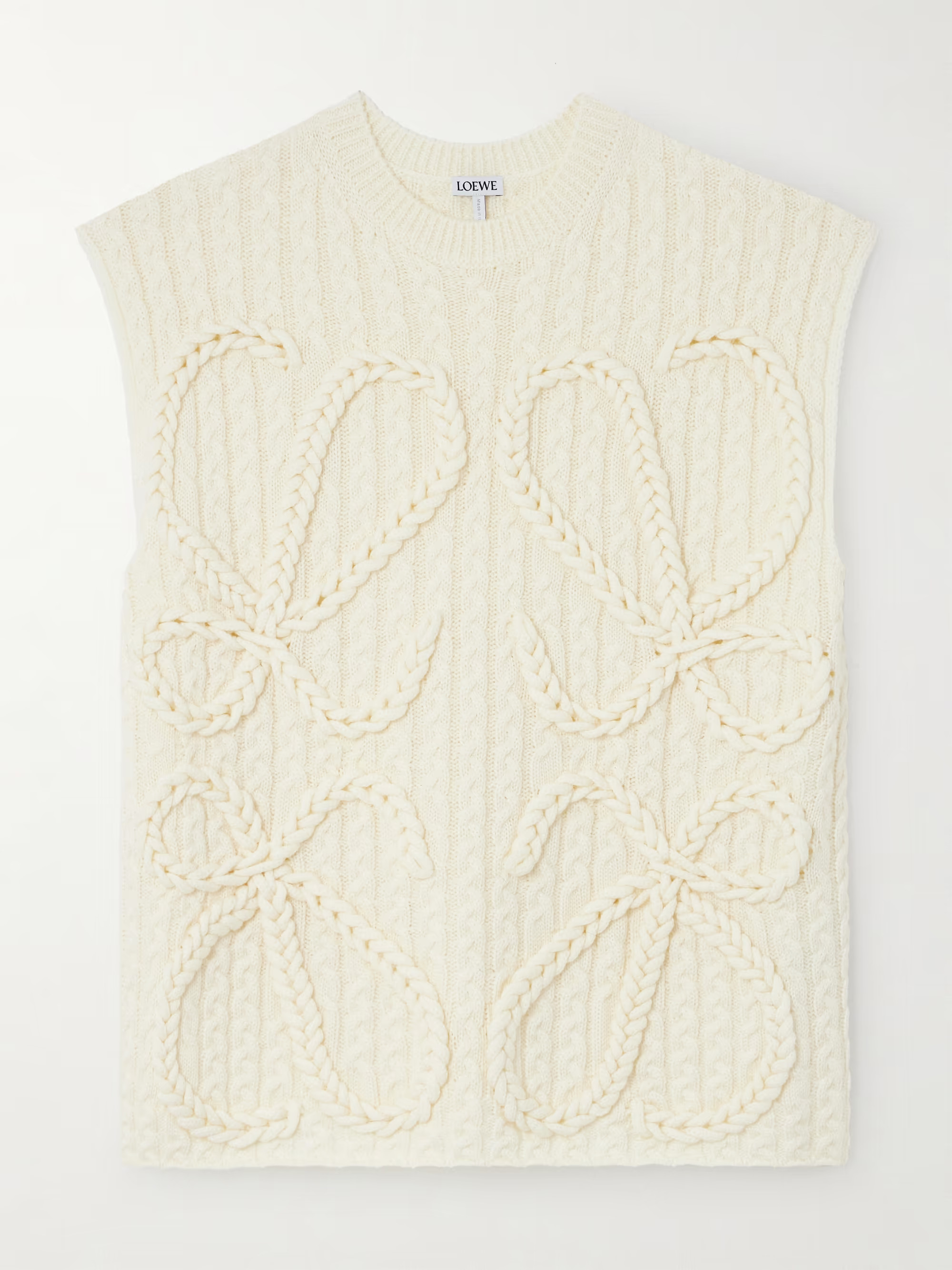 Anagram cable-knit wool vest | NET-A-PORTER APAC
