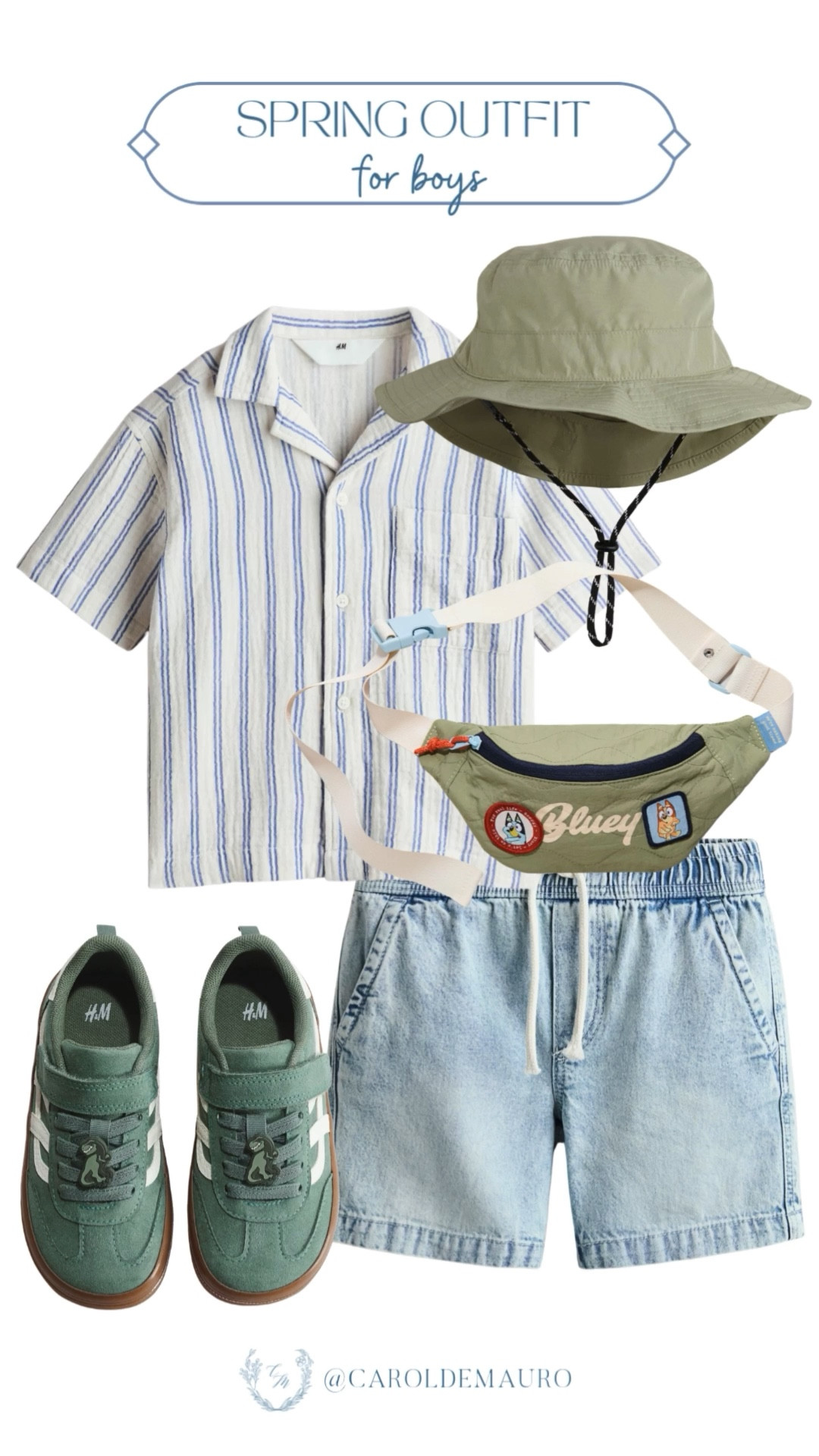 Getting ready for the playground with your kid is so much easier when you’ve got a cute, coordinated outfit like this! Love this fresh linen polo with denim shorts, cute matcha sneakers, and especially the fun character fanny pack!

h&m, spring outfit, playdate, outdoor vibes, weekend look, kids style, toddler fashion, baby boy fits

#LTKootd #LTKSeasonal #LTKKids