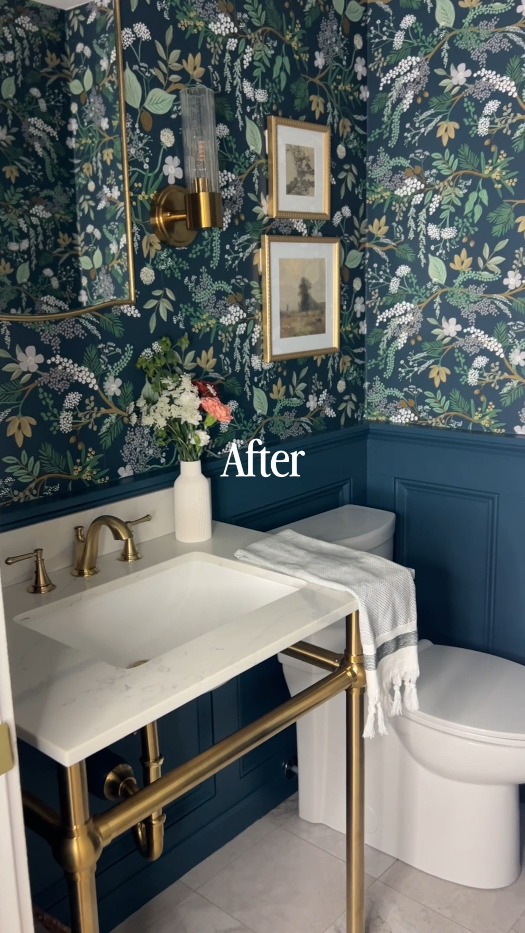 Here’s a polished LTK caption that feels natural, confident, and on brand for you:

I still can’t get over how these peel and stick floors from @lowes  transformed this bathroom. They have the look of real stone tile, but they’re actually peel and stick — which made this remodel so much more doable.

We did choose to grout them to enhance the stone tile effect even more, but that step is completely optional. They’ve held up beautifully and truly changed the feel of the space.

I’m linking the flooring along with the other bathroom details below if you want to see everything we used.

#LTKHome