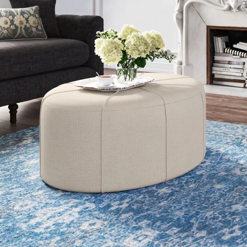 Christopher Tufted Oval Cocktail Ottoman | Wayfair North America