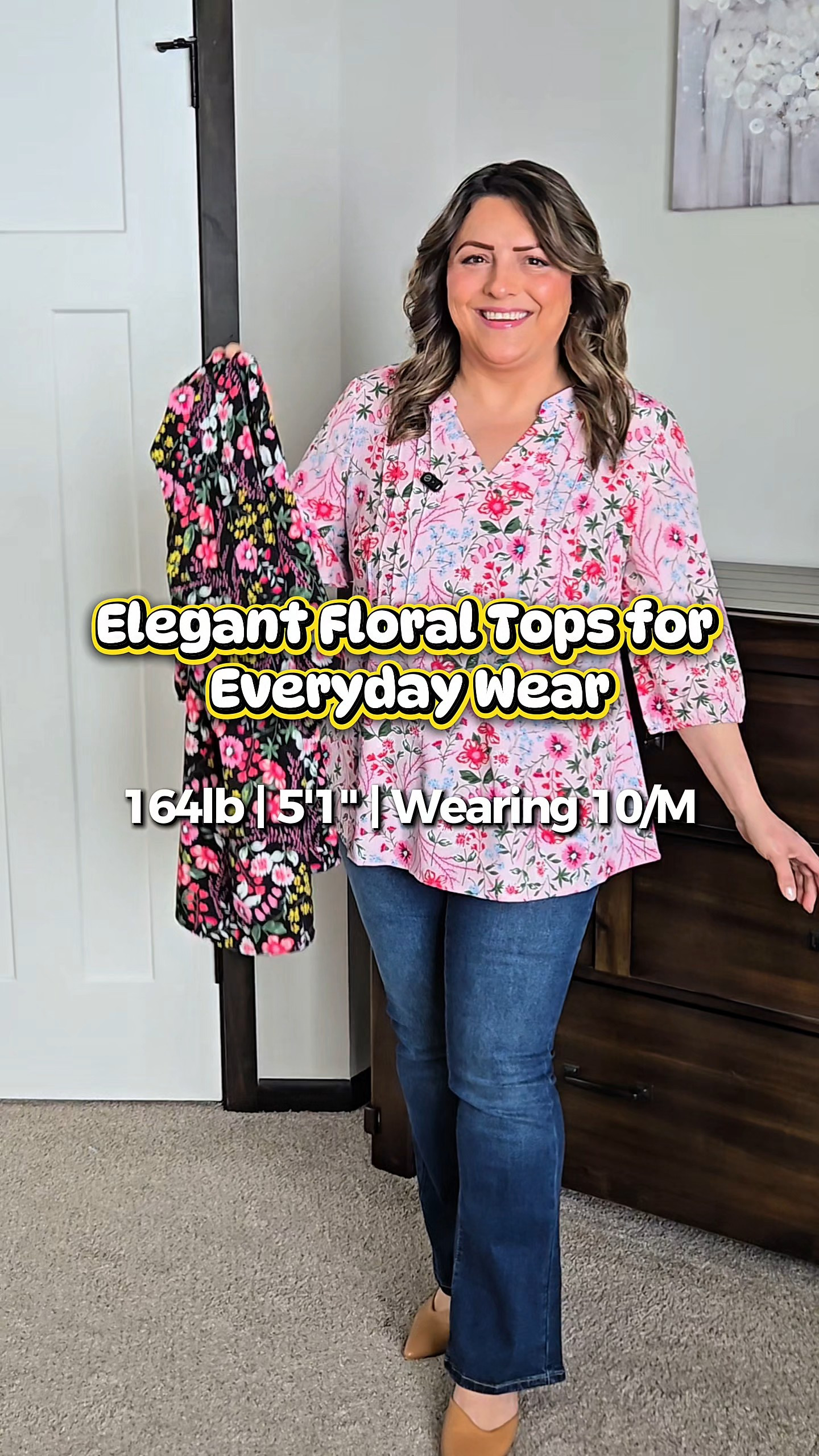 Elegant floral tops for everyday wear

