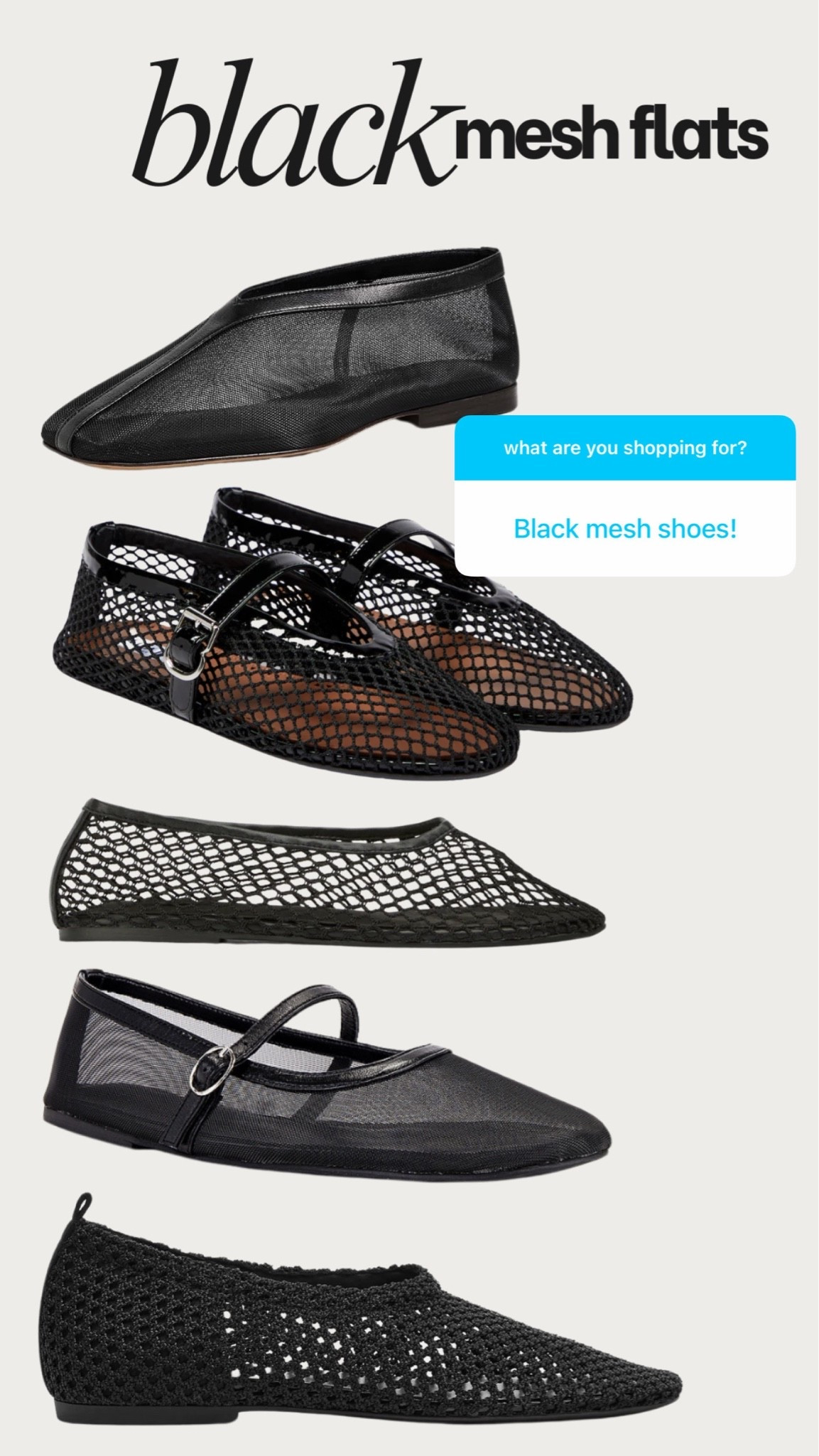 Black mesh shoes I’m loving ￼

#LTKTravel #LTKSeasonal #LTKootd