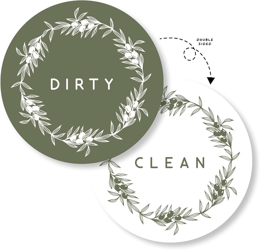 Amazon.com: Calla Collections Dishwasher Magnet - Universal Double-Sided Clean & Dirty Sign | Kit... | Amazon (US)