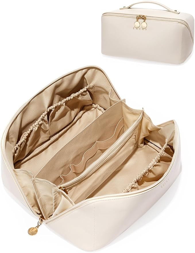 EACHY Travel Makeup Bag Large Capacity Cosmetic Bags for Women Waterproof | Amazon (US)