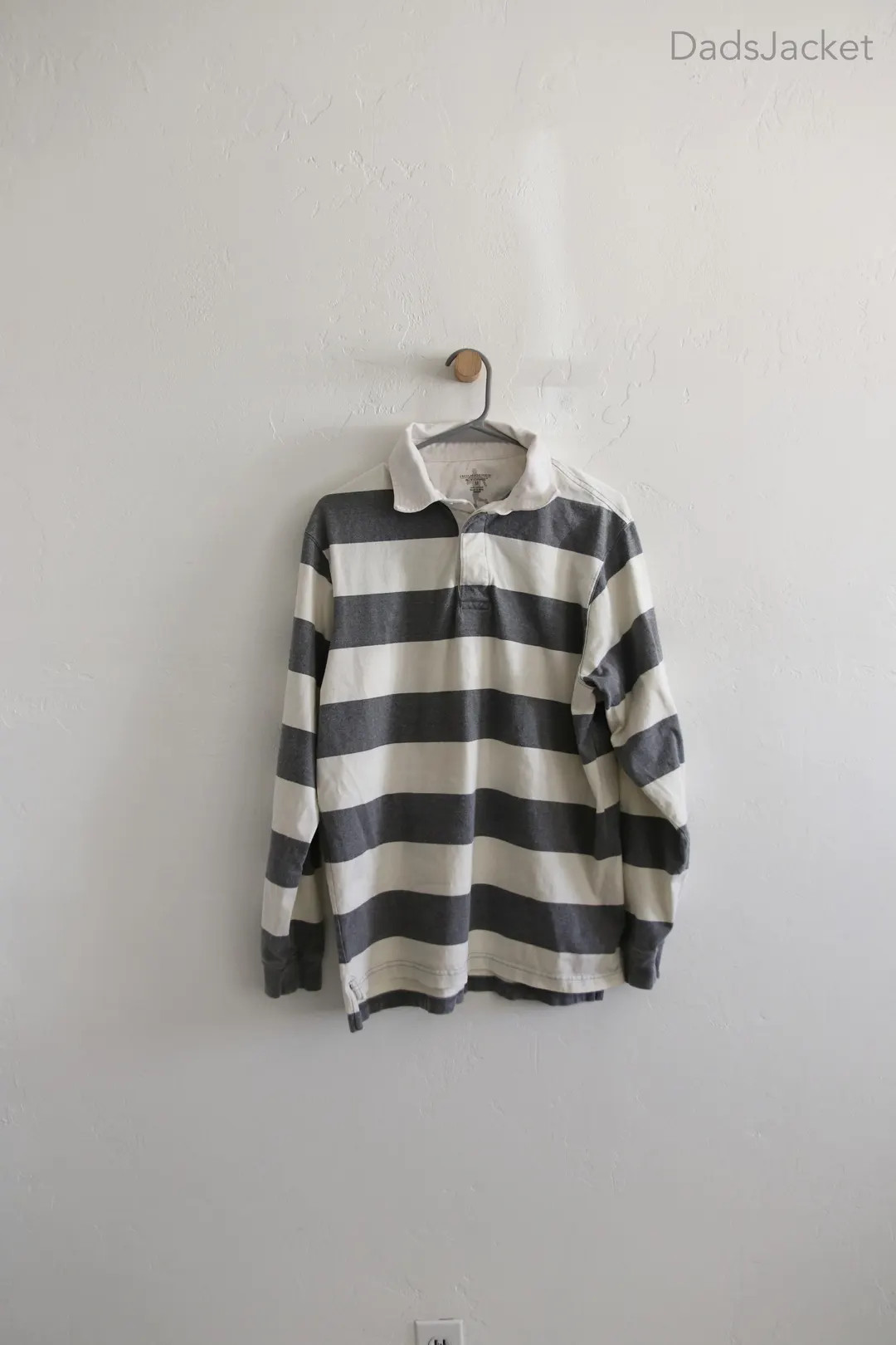 Grey Striped Long Sleeve Rugby Striped Shirt Medium - Etsy | Etsy (US)