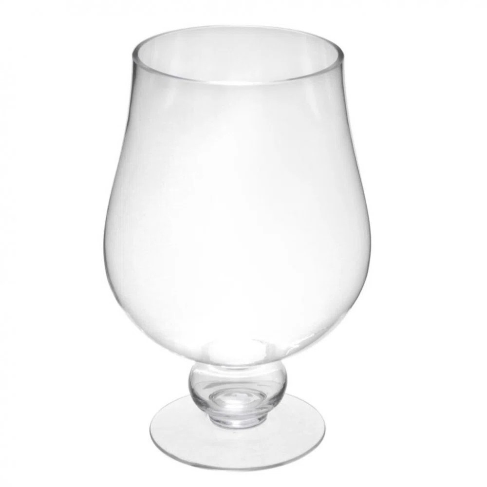 Pedestal Bowl Shaped Glass Vase | Wayfair North America