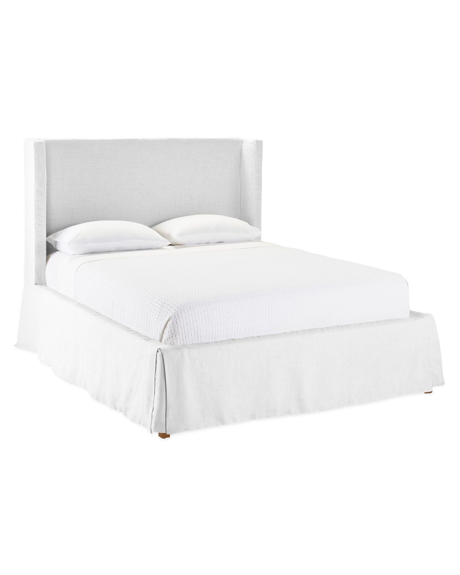 Tall Broderick Slipcovered Bed | Serena and Lily