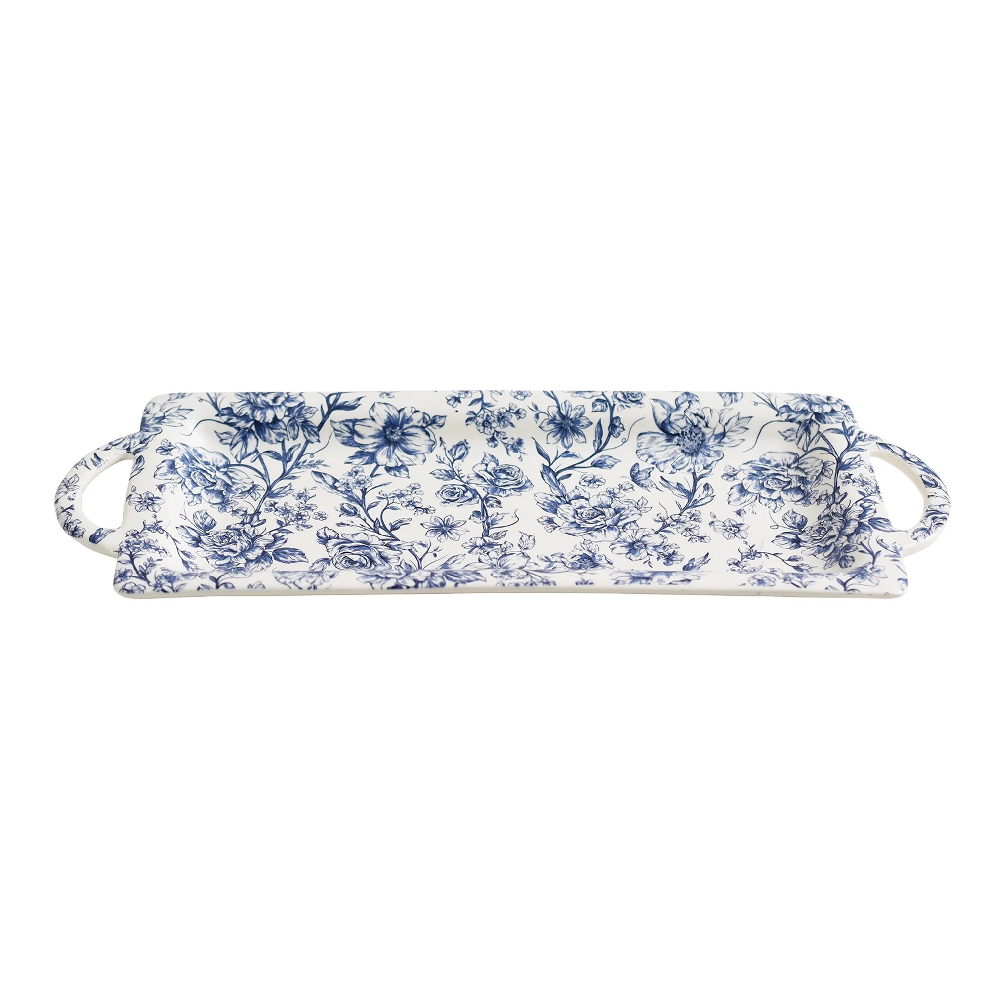 The Pioneer Woman Agatha Floral Ceramic Decorative Tray 13" | Walmart (US)
