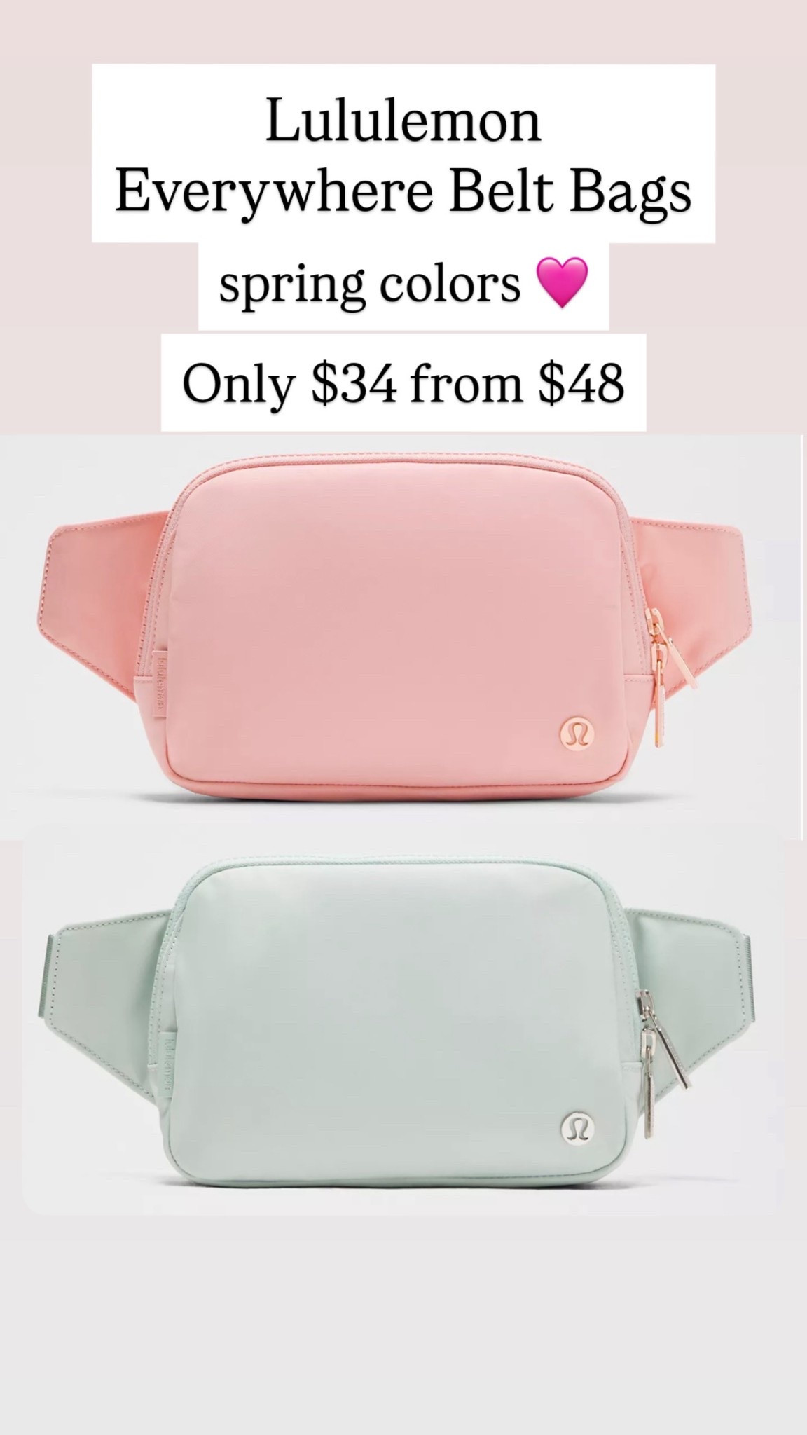 Lululemon belt bags are $34 from $48

#LTKmomlife
