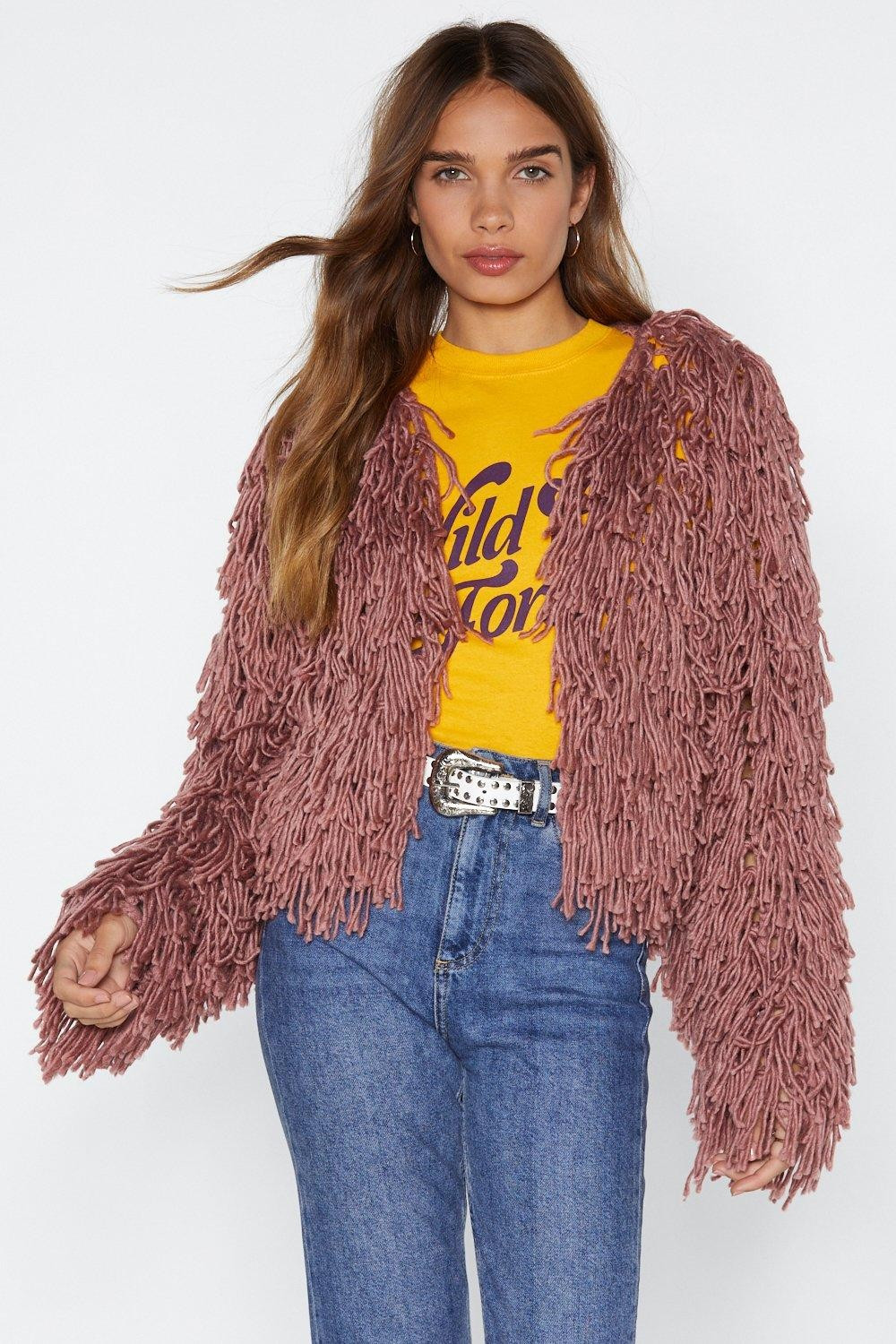 Bad Romance Shaggy Cardigan | NastyGal (US & CA)