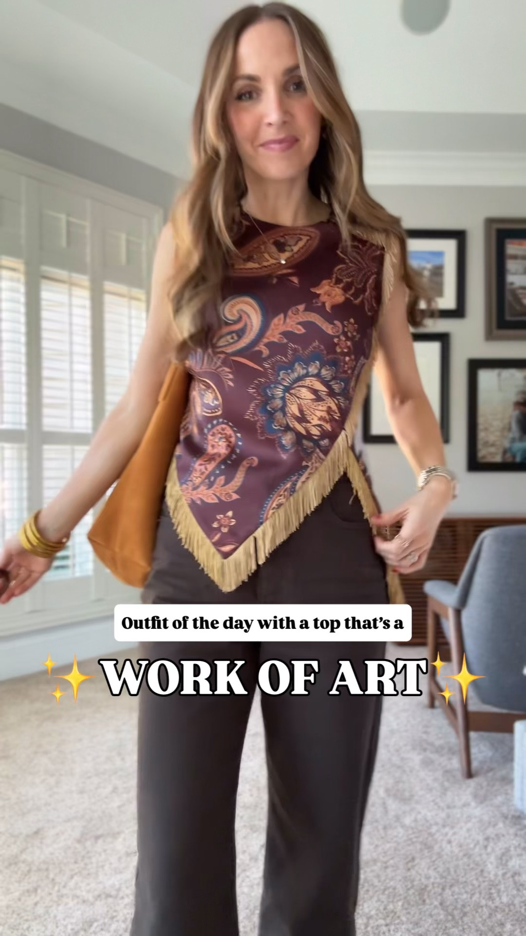 Outfit of the day with this gorgeous top. I’m in a size 4 in the jeans and the top. Jeans are oversized. @dillards @Target

#LTKdayinmylife #LTKgrwm #LTKootd