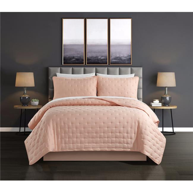 Chic Home BQS19318-BIB-US 7 Piece Kaceyn Quilt Set, Blush - King Size | Walmart (US)