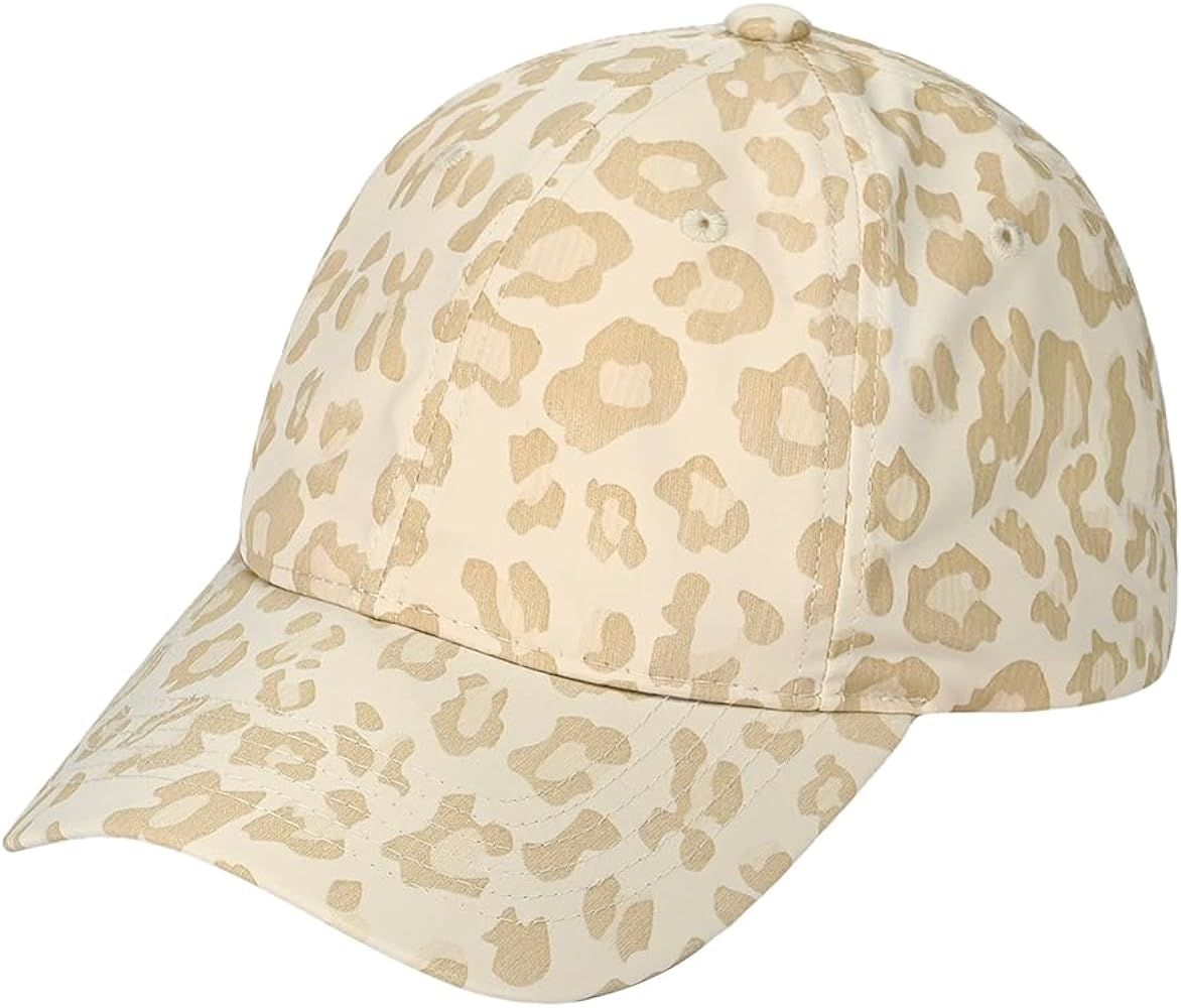 C.C Leopard Pattern Baseball Cap for Women Unisex - Adjustable Stretch Fit Daily Hat Cap | Amazon (US)