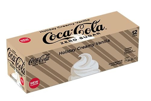 Coca-Cola Zero Sugar Holiday Vanilla Cream 12oz 12pk | Amazon (US)