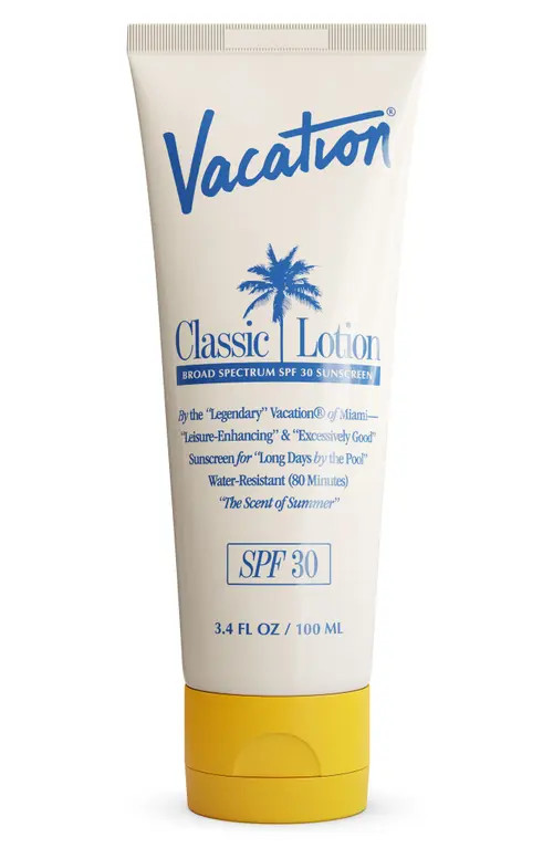 Vacation Classic Lotion Broad Spectrum SPF 30 Sunscreen at Nordstrom, Size 3.4 Oz | Nordstrom
