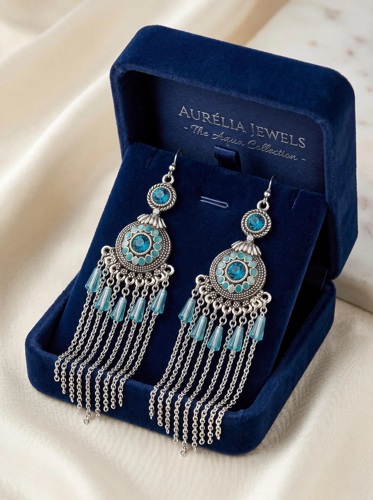 Boho Turquoise Dangle Earrings Vintage Ethnic Silver Tassel Earrings Festival Jewelry Gift for He... | Etsy (Global)