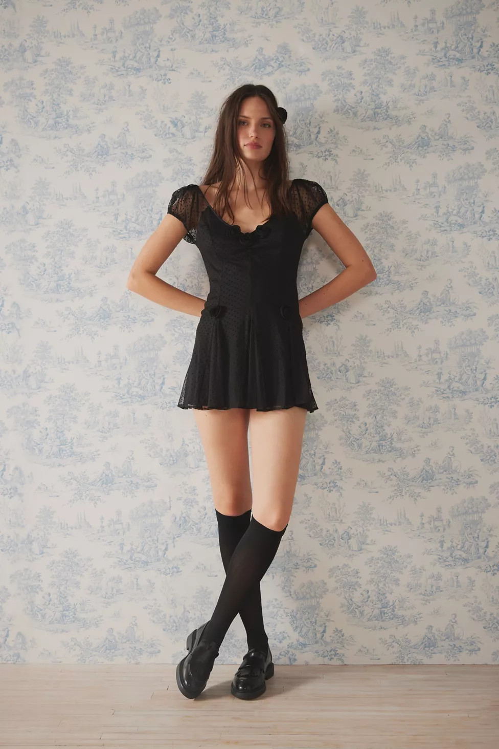 Kimchi Blue Becca Fit & Flare Mini Dress | Urban Outfitters (US and RoW)