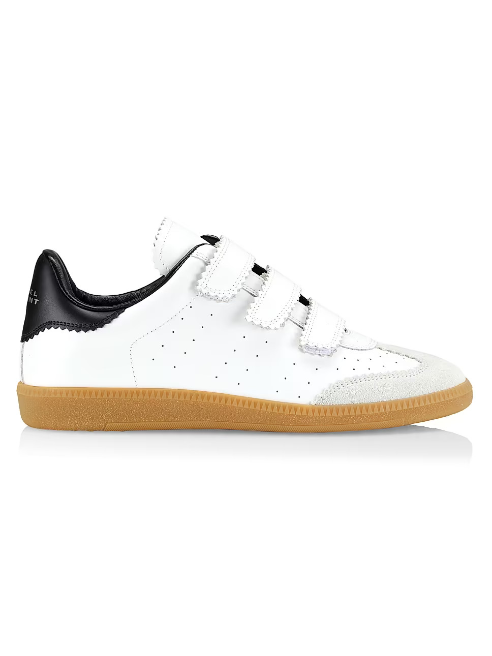 Isabel Marant Beth Grip-Strap Leather Sneakers | Saks Fifth Avenue