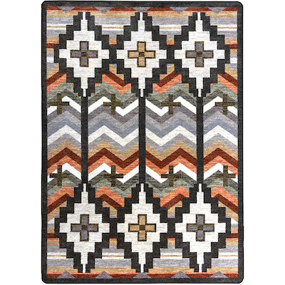 American Dakota 5 x 8 (ft) Tufted Nylon Harvest Rectangular Indoor Southwestern Spot Clean Only A... | Lowe's