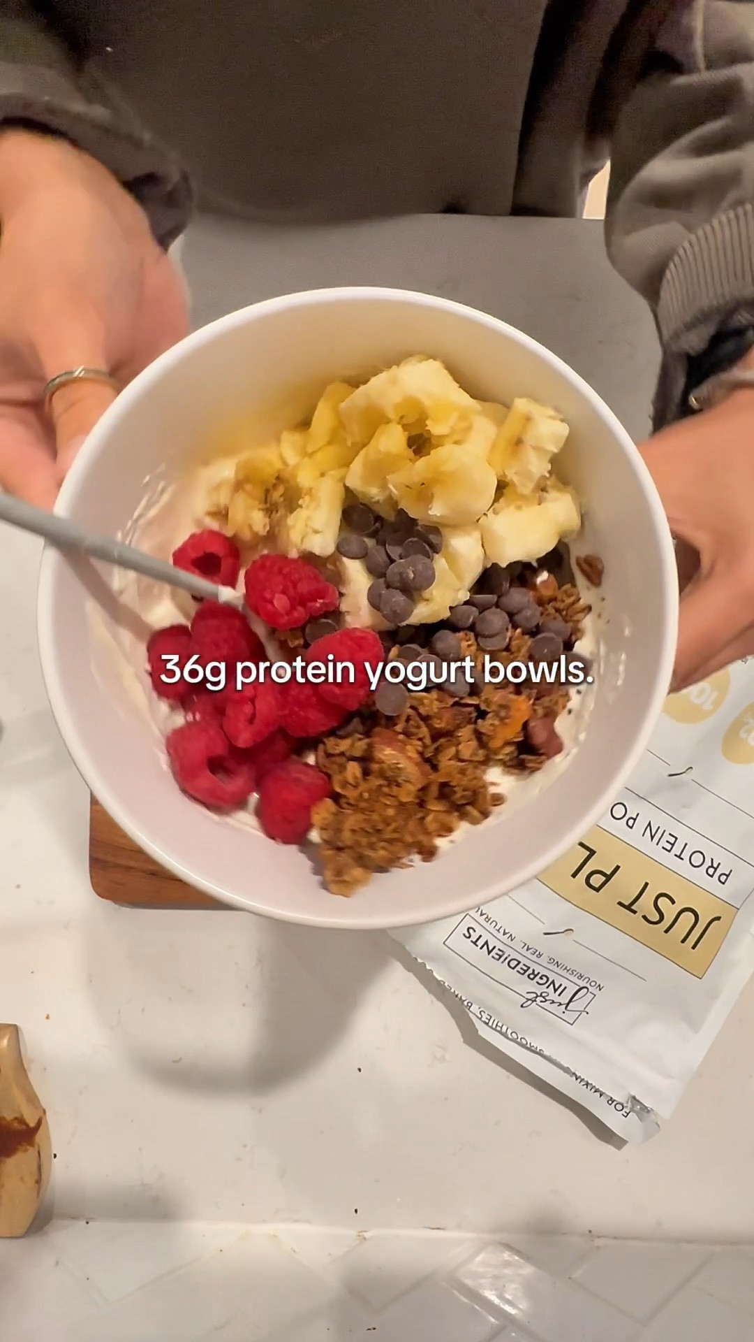 just ingredients protein powder is the ultimate hack when it comes to reaching g my protein goals ✨

#proteinpowder #healthylifestyle #yogurtbowls 

#LTKActive