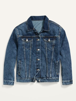 Dark-Wash Boyfriend Jean Jacket for Women | Old Navy (US)
