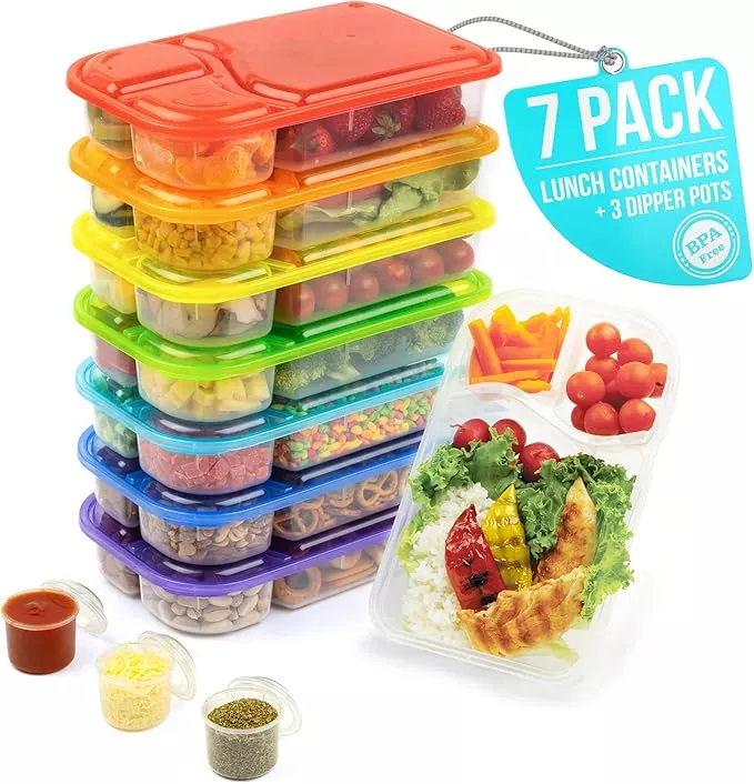 DaCool Adults Lunchbox Bento Box - 74 OZ All-in-One Stackable