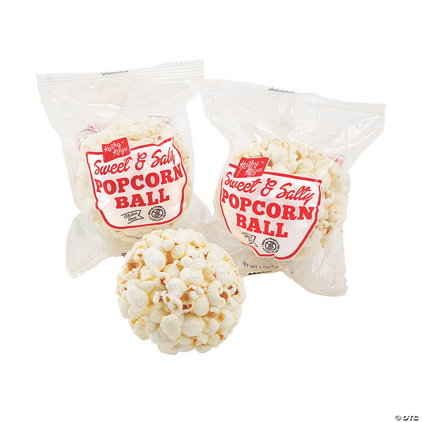 24 oz. Kathy Kaye® Sweet & Salty Popcorn Balls - 24 Pc. | Oriental Trading Company
