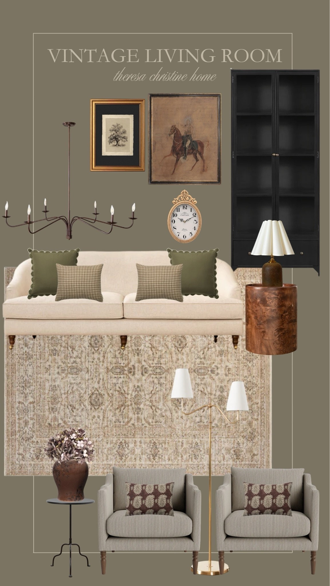 Vintage living room Inspo 🤎 Neutral Home, Vintage Home, White Couch Styled