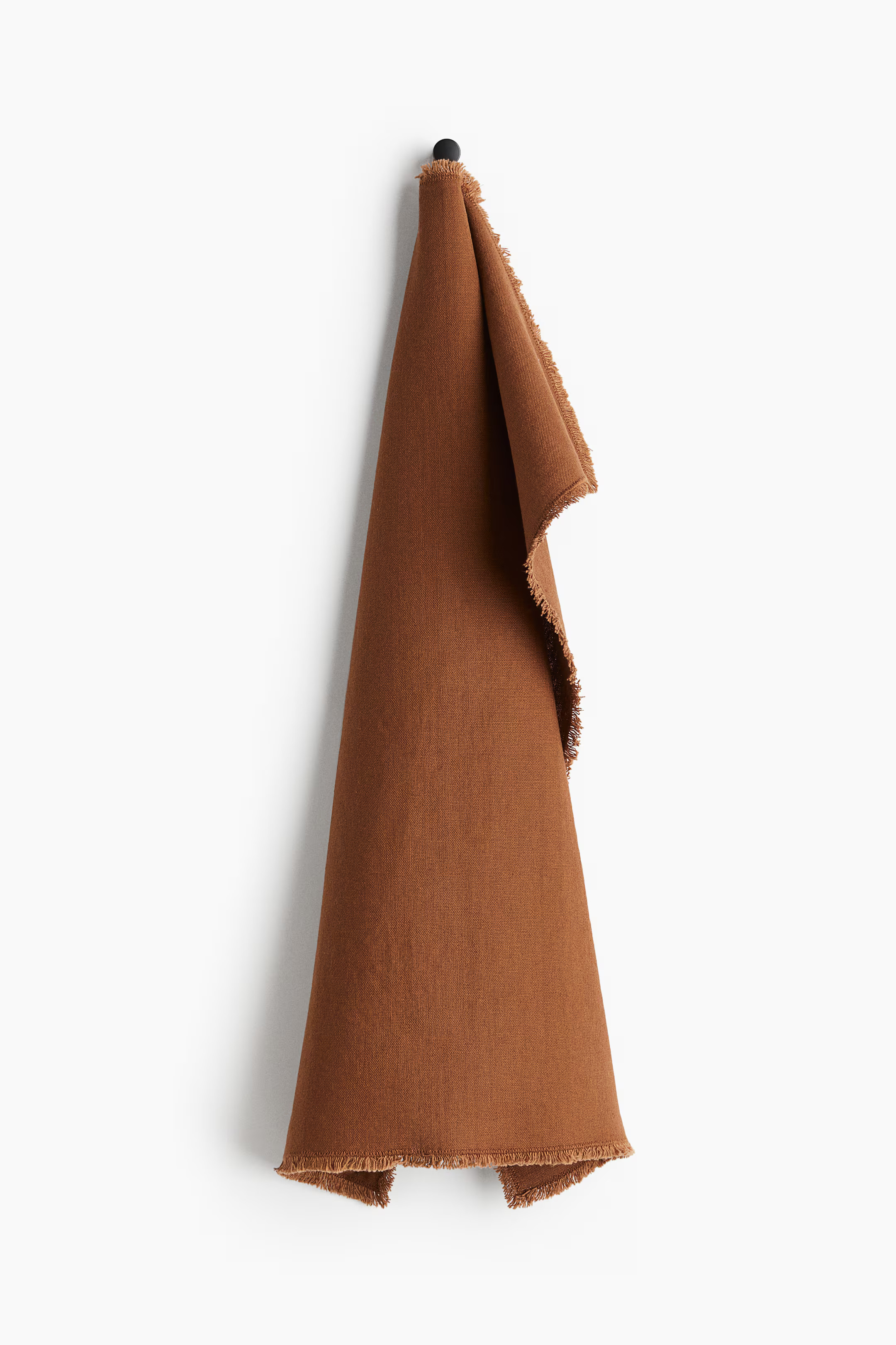 Linen-Blend Tea Towel with Fringe | H&M (US + CA)