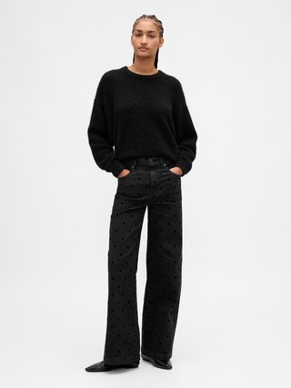 High Rise Stride Wide-Leg Jeans | Gap (CA)
