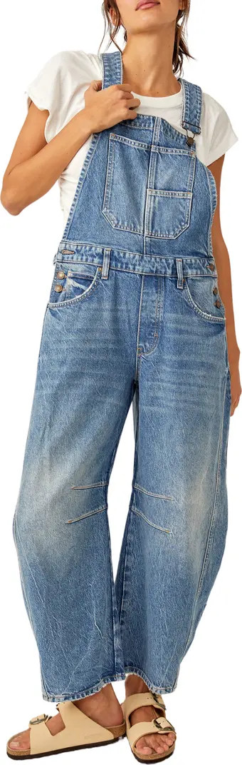 Free People Good Luck Denim Overalls | Nordstrom | Nordstrom