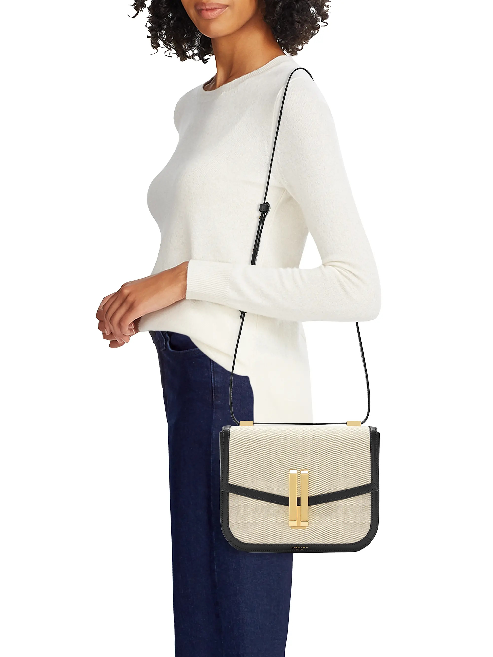 Vancouver Leather-Canvas Crossbody Bag | Saks Fifth Avenue