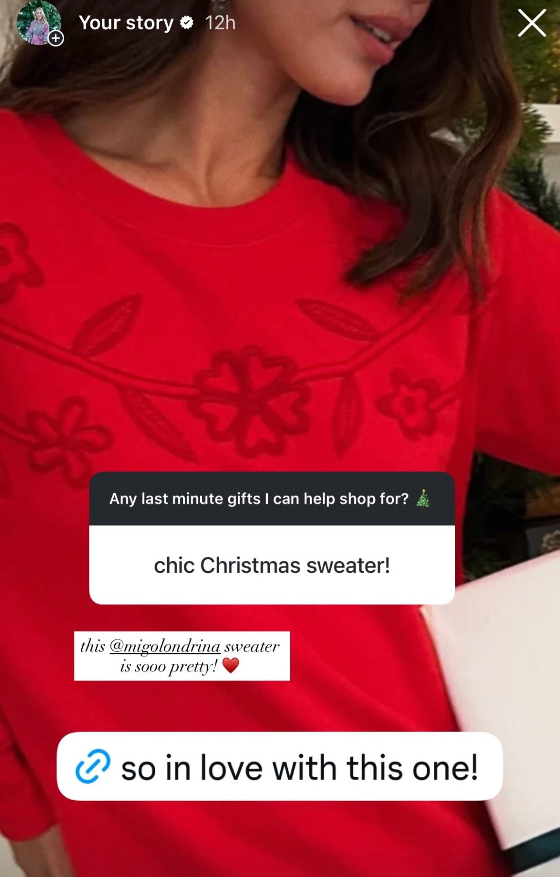 This would be such a fun Christmas sweater or holiday sweater! This also would be so pretty going into Valentine’s Day! ❤️ I love this brand because they always ship really quickly as well! 

#LTKHoliday #LTKGiftGuide