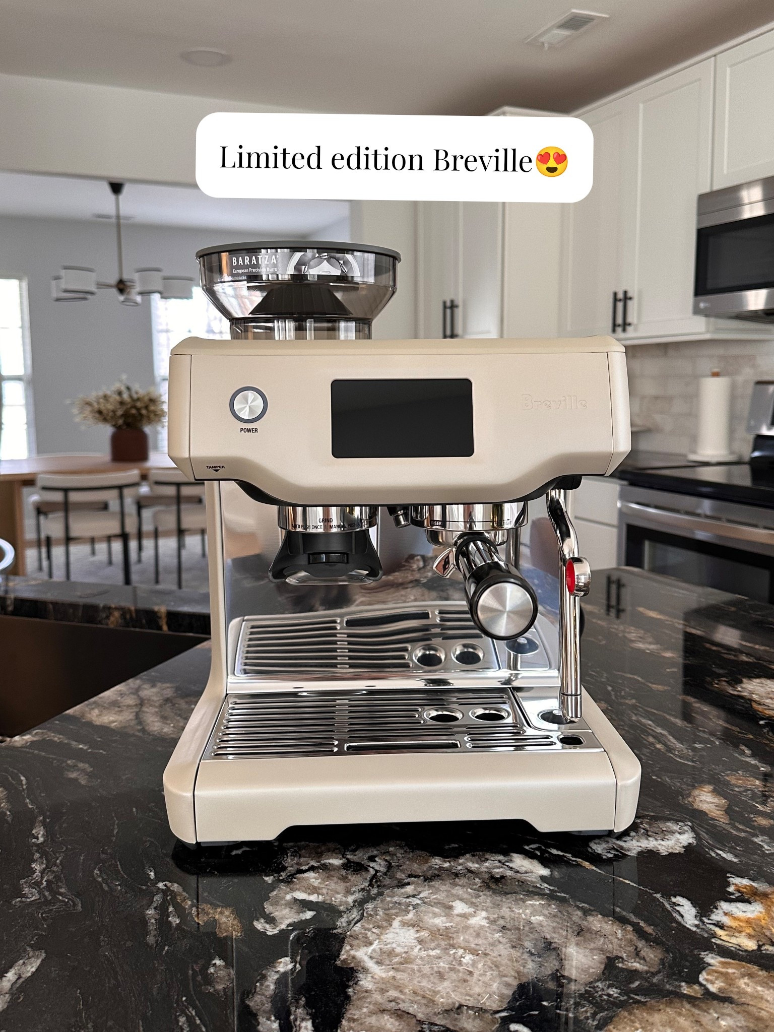 This limited edition Breville ® Barista Touch ™ Espresso Machine in Almond Nougat is so beautiful and matches our countertops perfectly! 

Espresso maker, coffee maker, Breville, espresso machine, barista touch machine 

#LTKHome #LTKGiftGuide #LTKSaleAlert