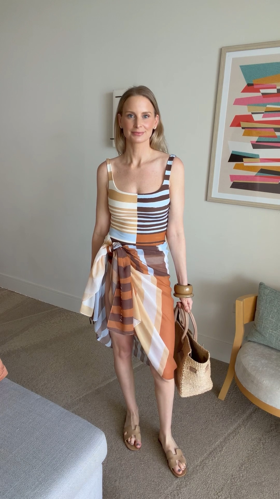 Every beach look I wore in Miami ☀️ tote is by Dans Le Main, brown sunglasses are Jimmy Fairly, black sunglasses are Lowercase, nude slides are Hermes. 

#LTKTravel #LTKSwim