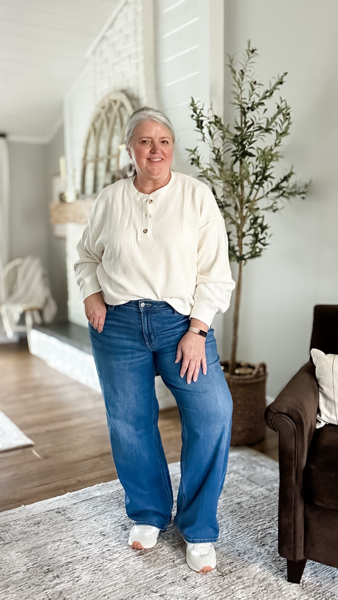 My MOST worn thermal top and jeans. Seriously, I wore this at least 3 x’s a weeks last year. Now I’m looking to add 2 more colors to my rotation  
Wearing the XXL in top but can size down and 16 in jeans. 

Measurements:
5’5” || Bust 44” || Waist 40” || Hip 52”

Old Navy finds 

#LTKOver40 #LTKMidsize #LTKPlusSize