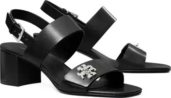 T Lock Block Heel Sandal (Women) | Nordstrom