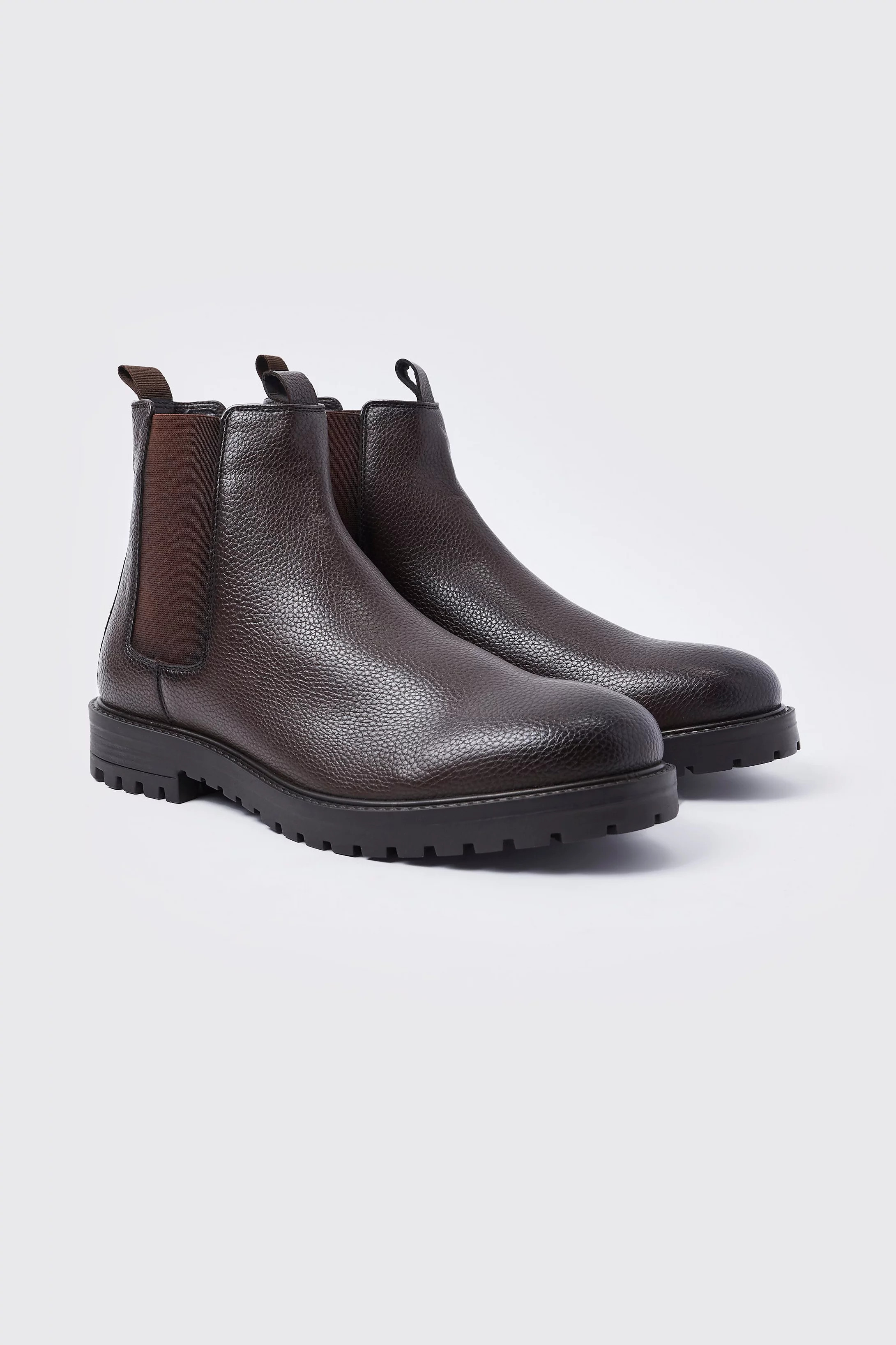 Faux Leather Chelsea Boots | boohooMAN (DE, IE & UK)
