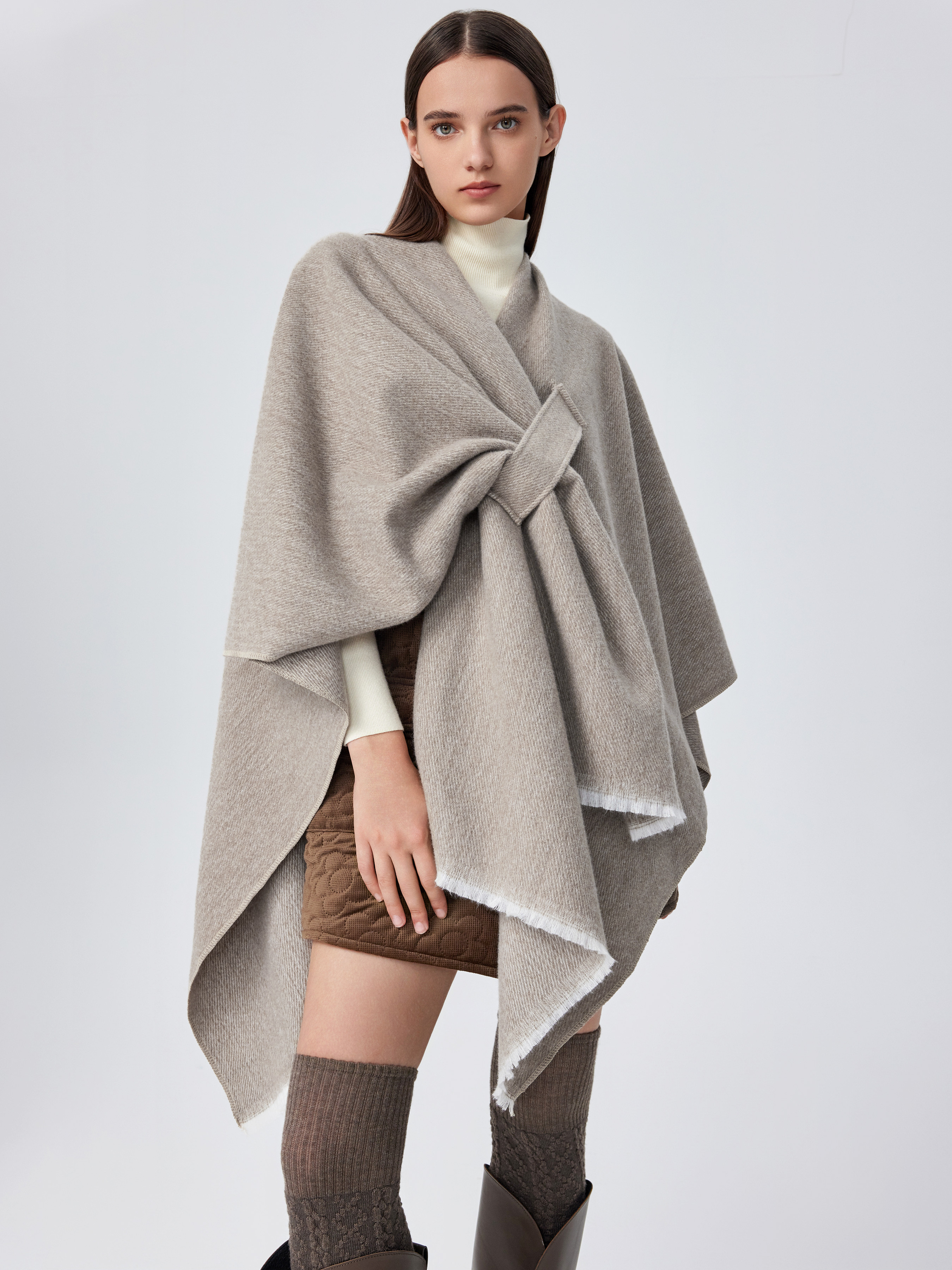 Winter Warm Shawl For Daily Casual | Cider