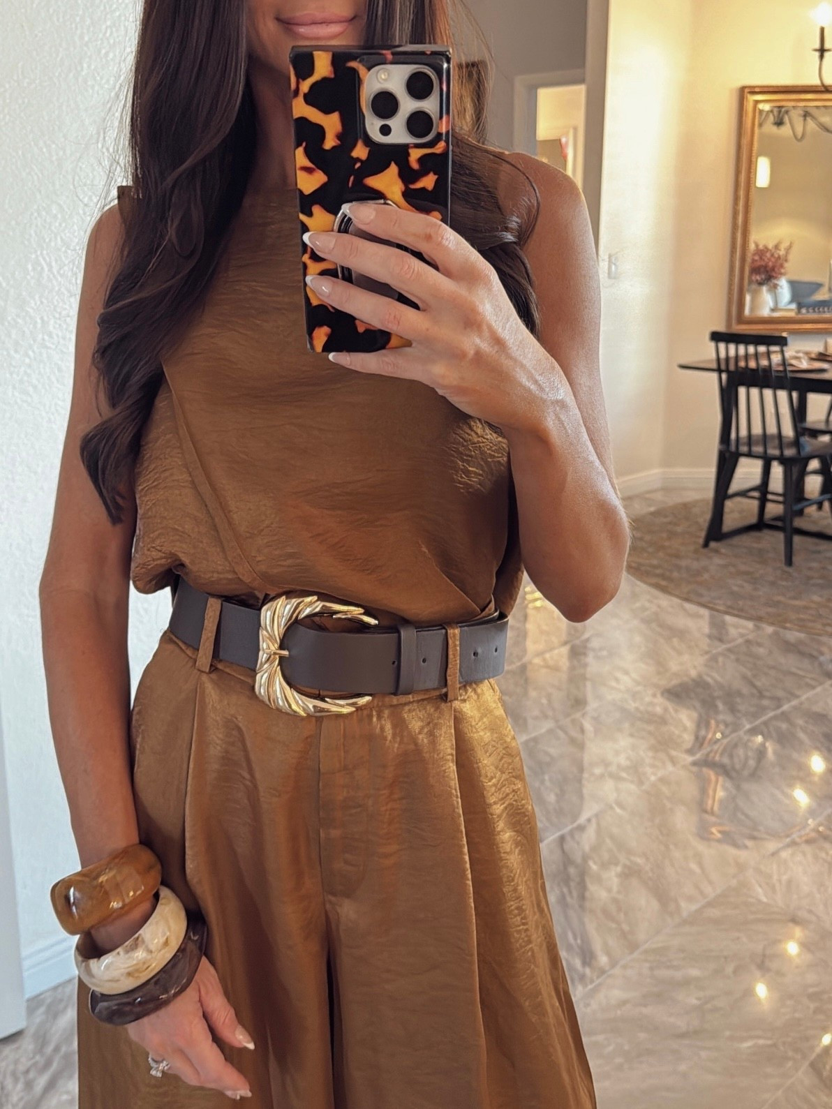 Birthday dinner ootn | date night | 2 piece | matching set | co off | neutral | vacation | workwear | office | bangles | chunky bracelets | minimalist | brown | jumpsuit | resort wear 

#LTKSeasonal #LTKWorkwear #LTKTravel