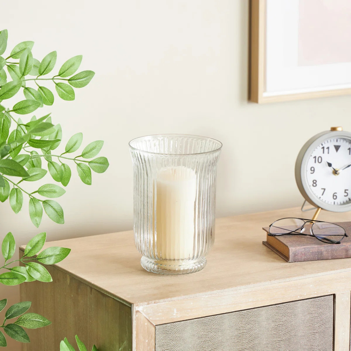 Perry 8.3'' H Glass Hurricane | Wayfair North America