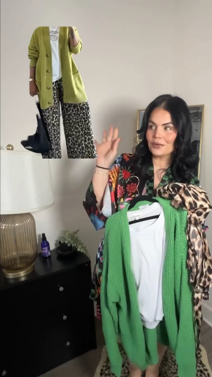 Shopping my closet for Pinterest-inspired outfits 💚 🐆 

Everything linkable + similar finds on my LTK - let ‘em know if you want 🔗