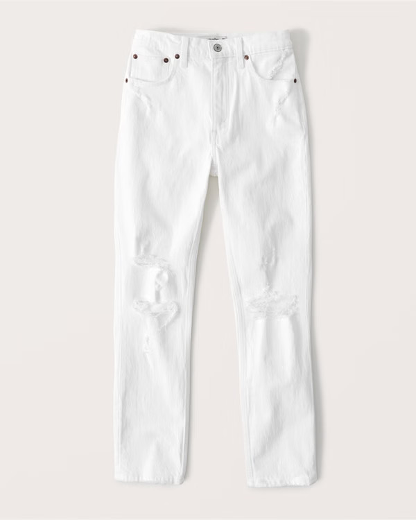 Women's Curve Love High Rise Skinny Jeans | Women's Clearance | Abercrombie.com | Abercrombie & Fitch (US)