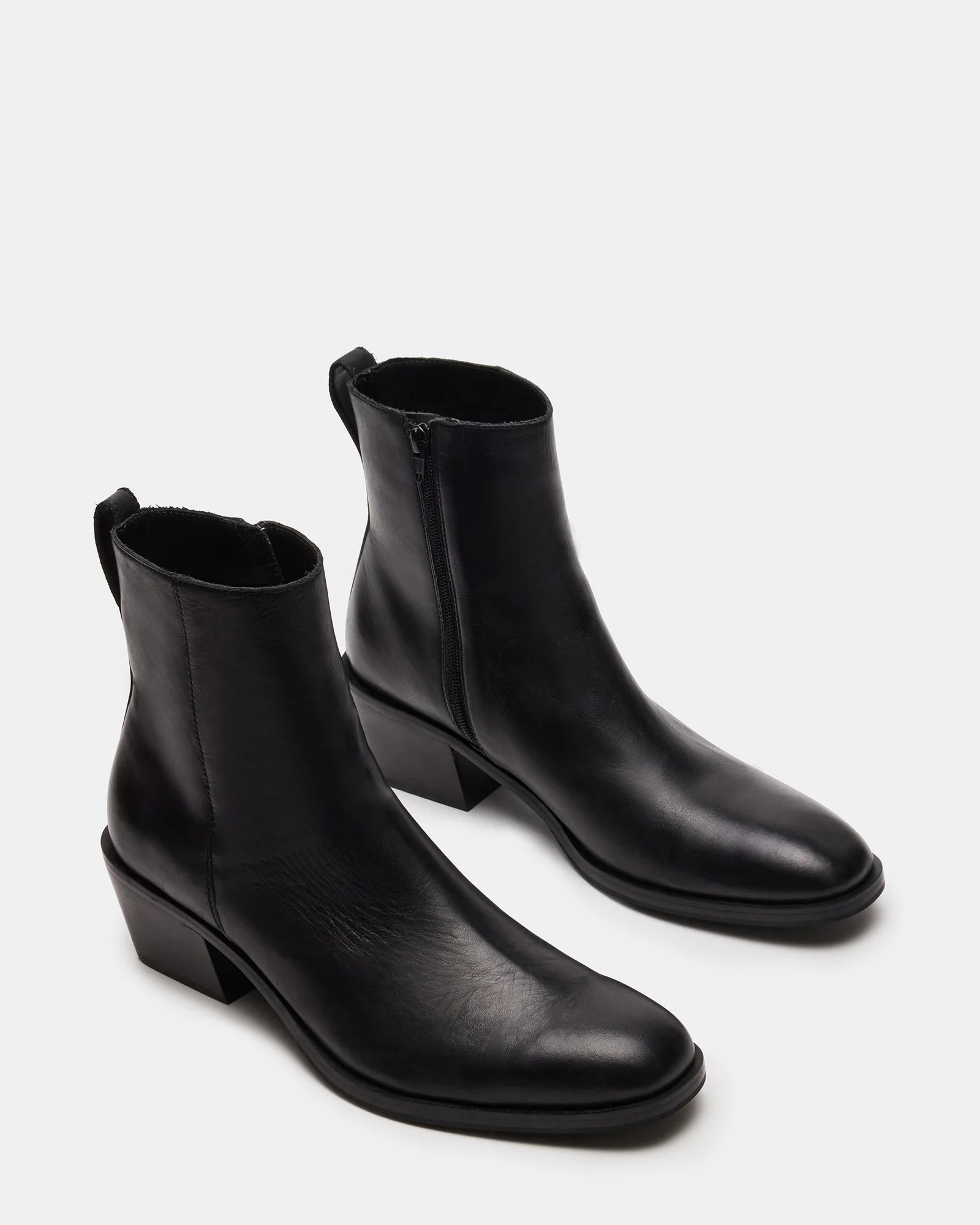 RICHIE Black Leather Men's Boots | Steve Madden (US)