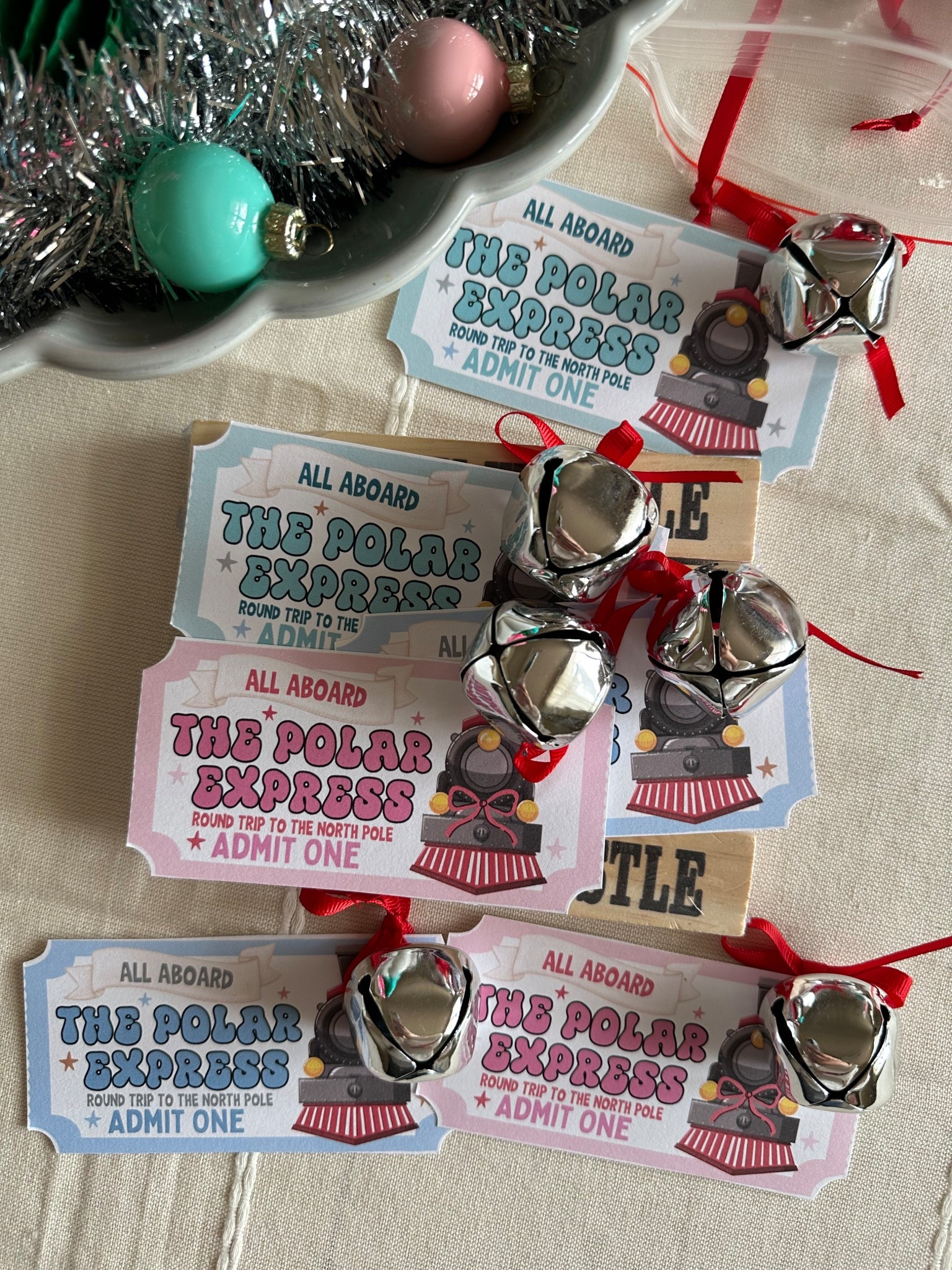 The most perfect bells and train whistle favors for your Polar Express movie party. Great for class parties!

#LTKHoliday #LTKSeasonal #LTKKids